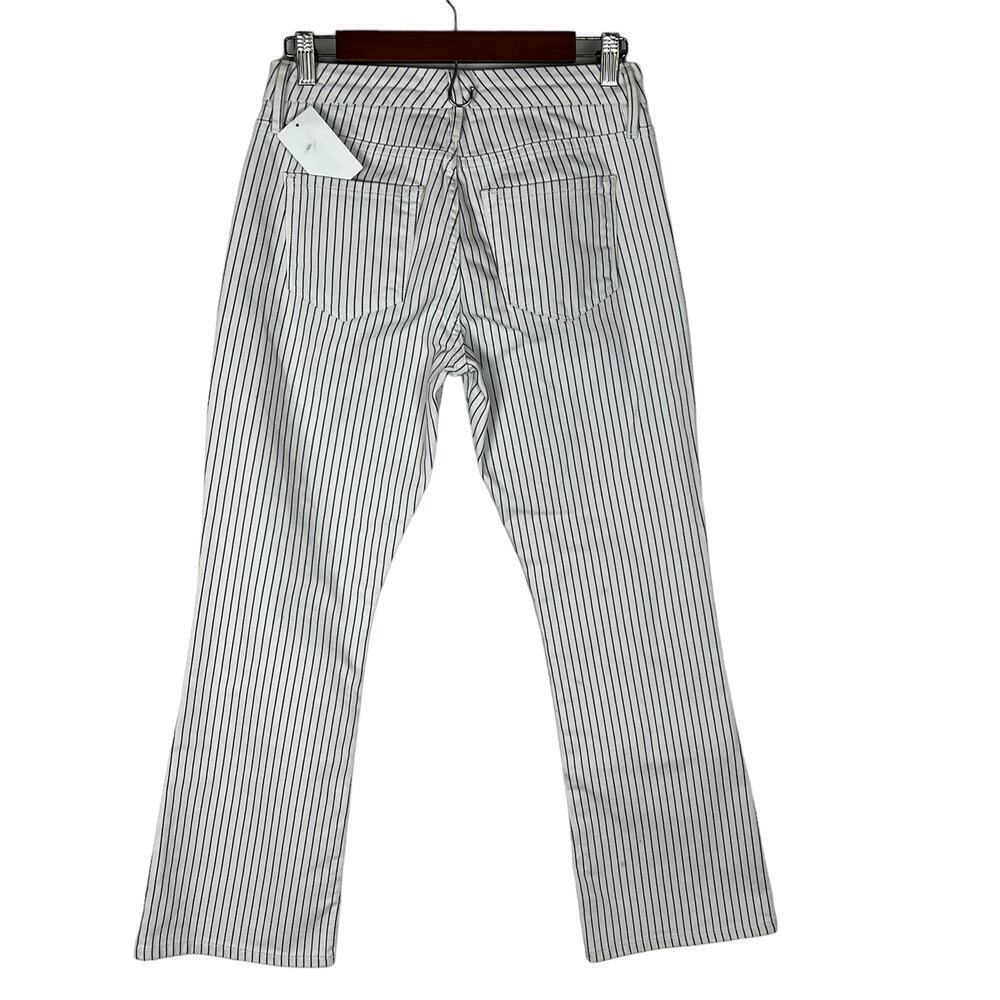 FRAME LE CROP MINI BOOT‎ PINSTRIPE JEANS IN COBALT MULTI NWT WOMEN'S SIZE 25 - Picture 5 of 16